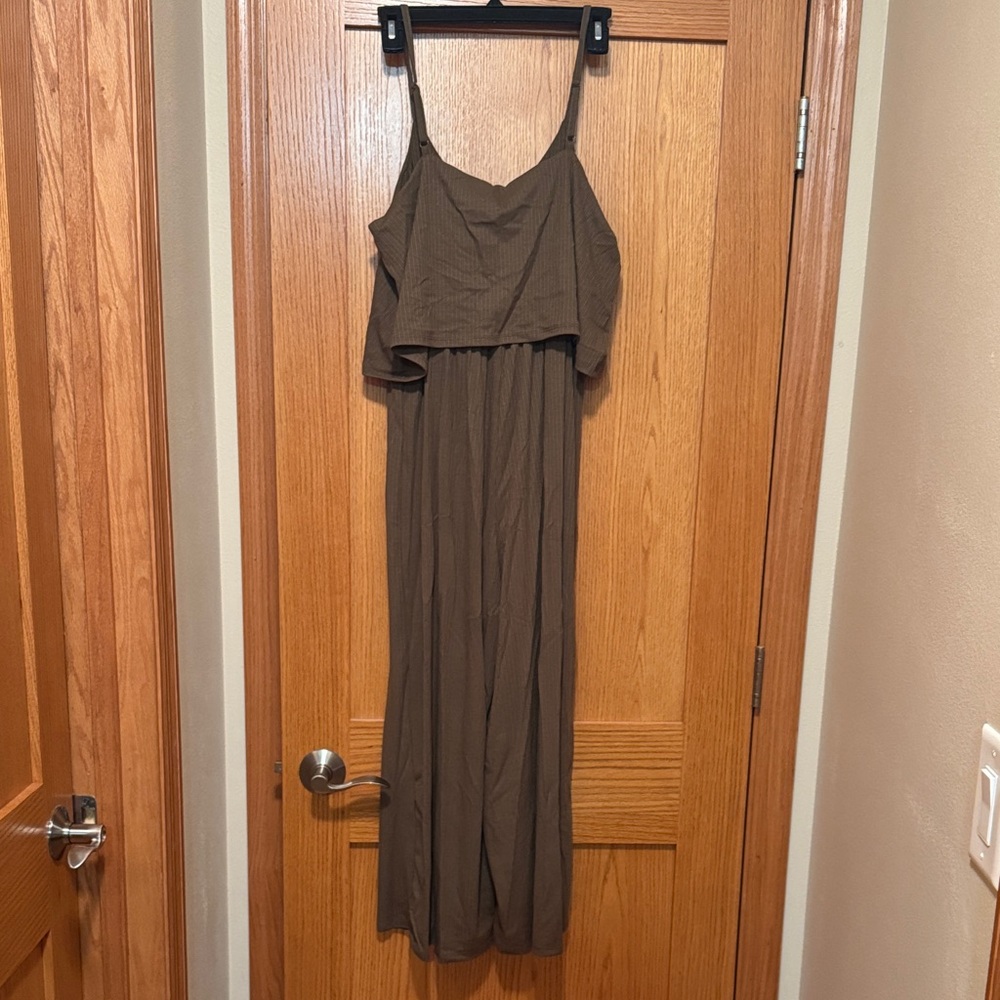 Zenana Outfitters Dark Brown Jumpsuit - Picture 4 of 5